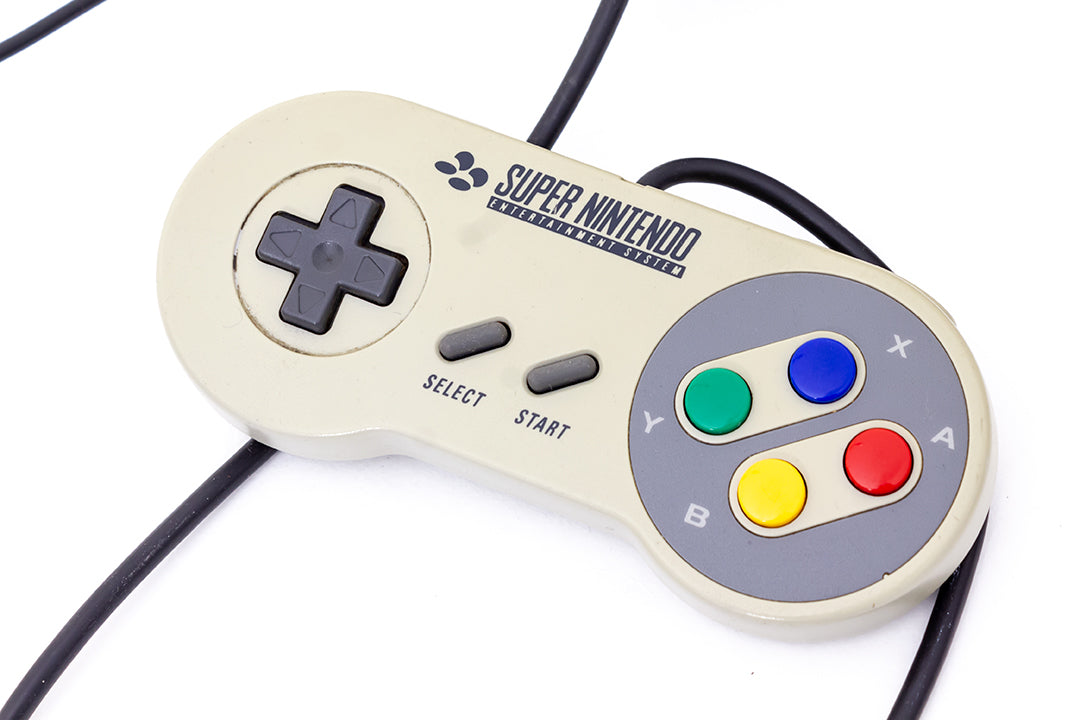 Super Nintendo vintage SNES 1992 Super Mario World 1 controller RCA aansluiting nieuwe adapter