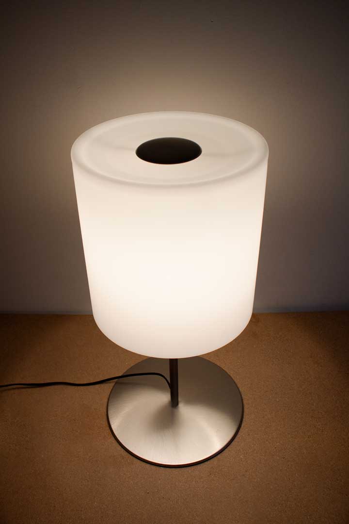 Tafellamp Leucos met Murano glas kap