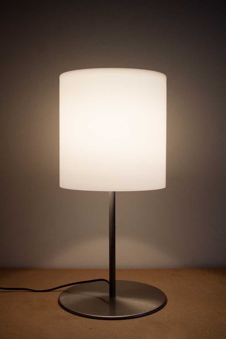 Tafellamp Leucos met Murano glas kap