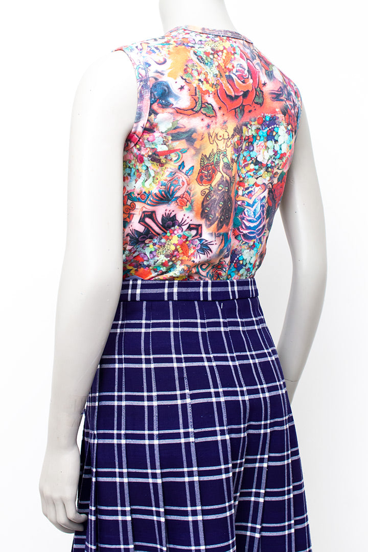 Tattoo tanktop met rozen Comme des Garçons 2003