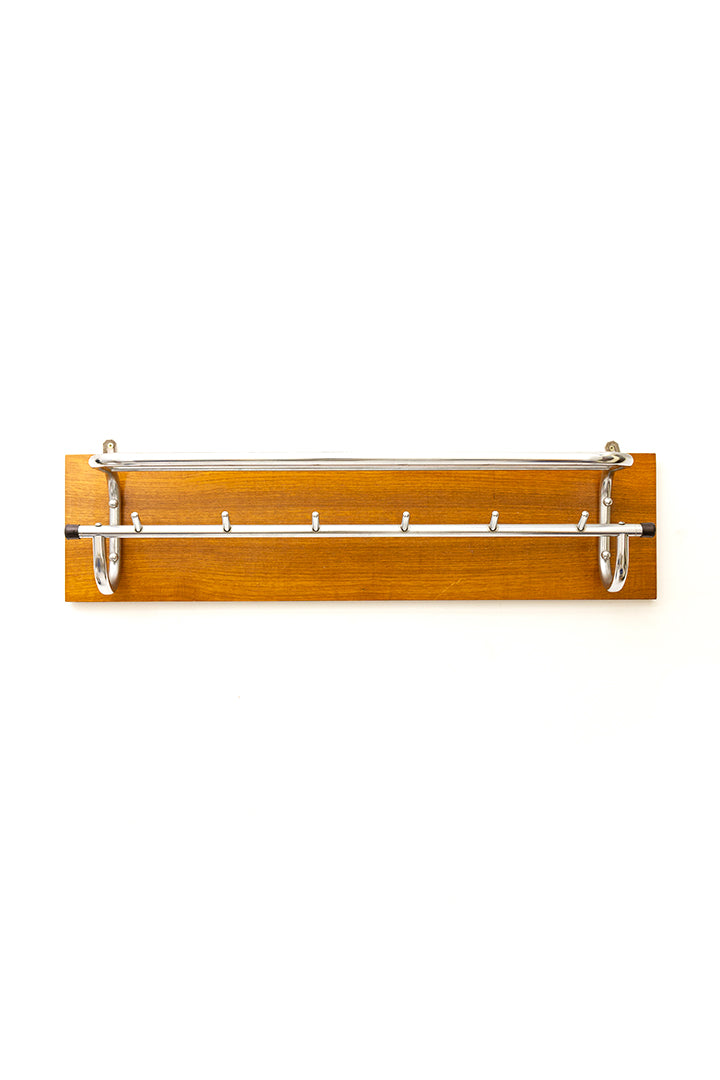 Teakfineer vintage wandkapstok uit de jaren 60