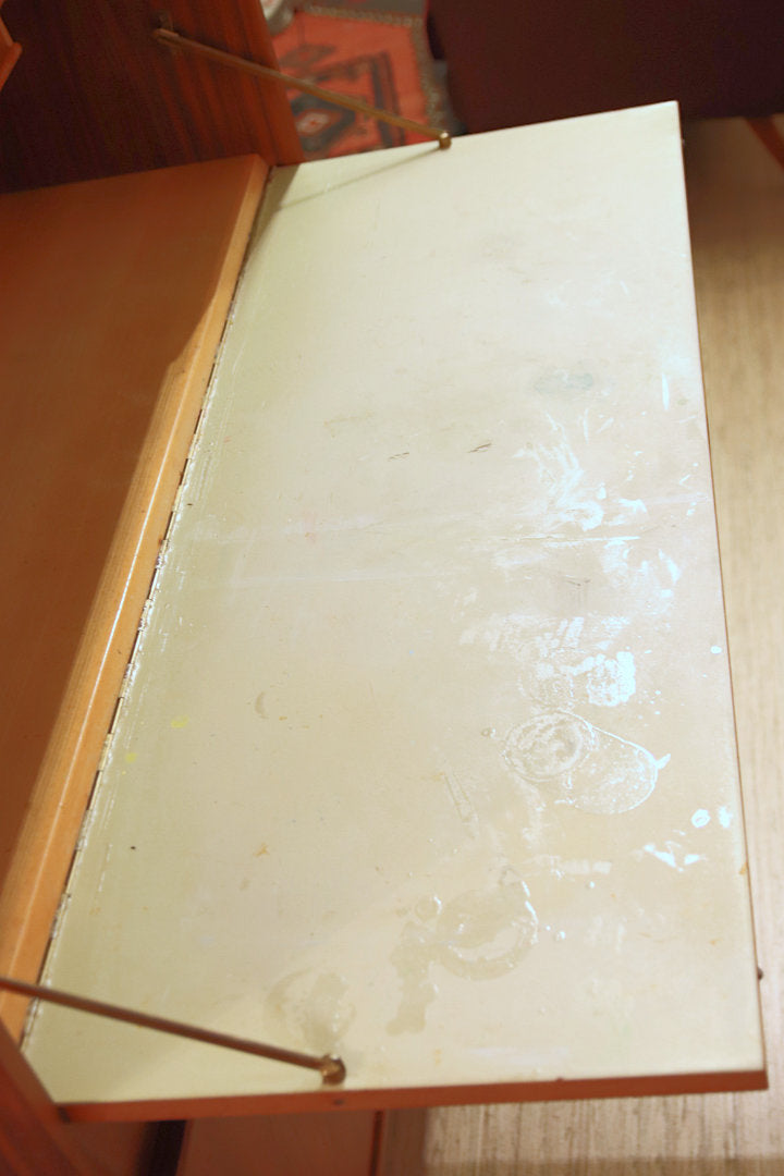 Teakhouten jaren 60 secretaire wandkast wandmeubel