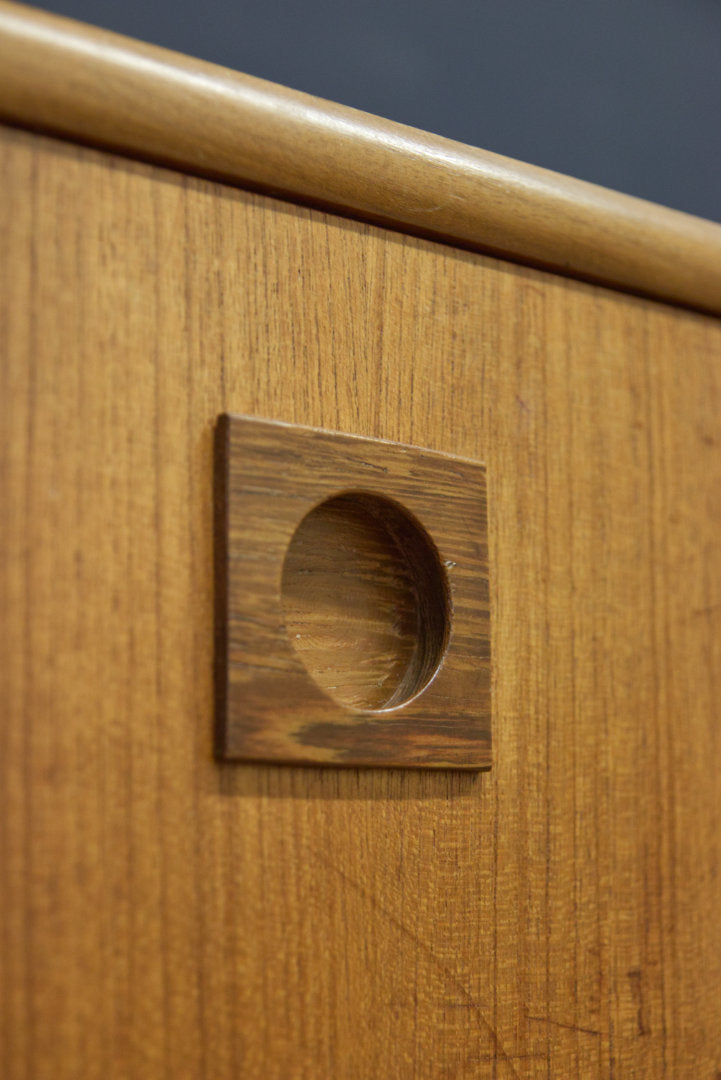 Teakhouten jaren 60 secretaire wandkast wandmeubel