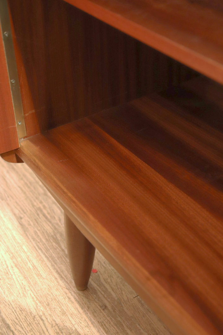 Teakhouten jaren 60 secretaire wandkast wandmeubel
