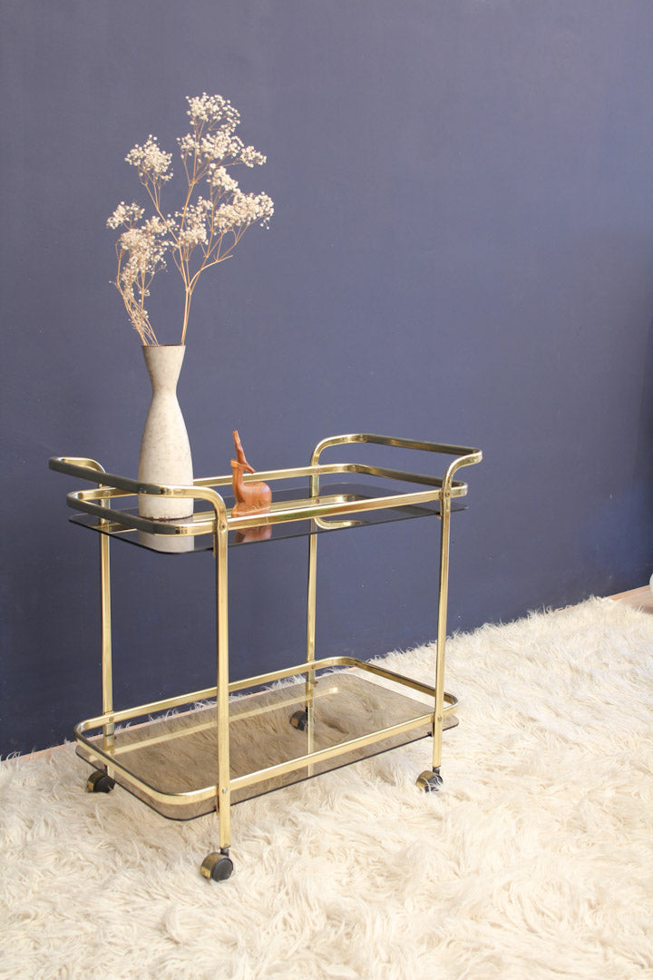 Trolley goud bar cart theewagen