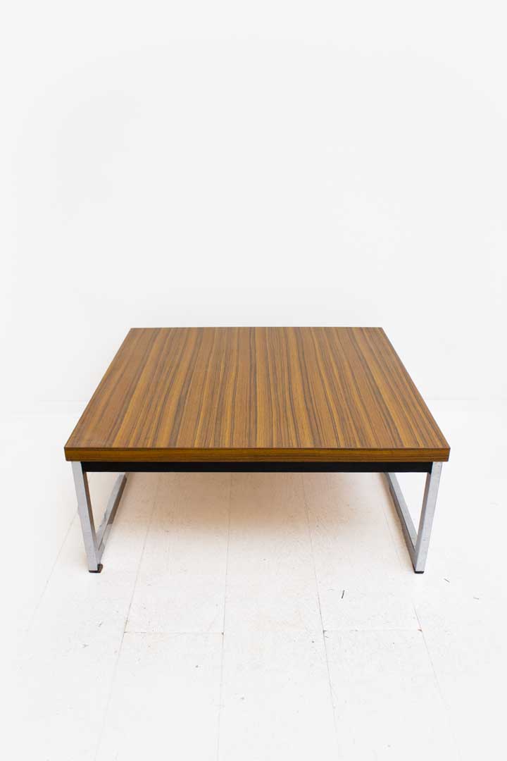 70s Vintage salontafel 75 cm vierkant