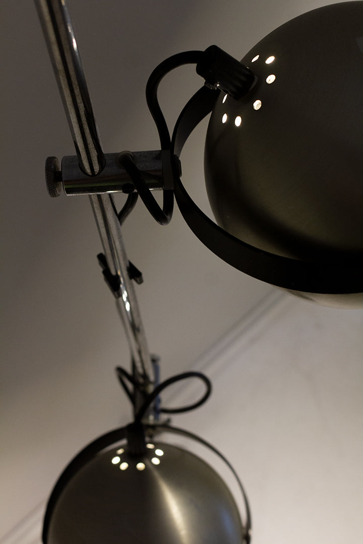 Vintage Anvia Almelo bollen vloerlamp
