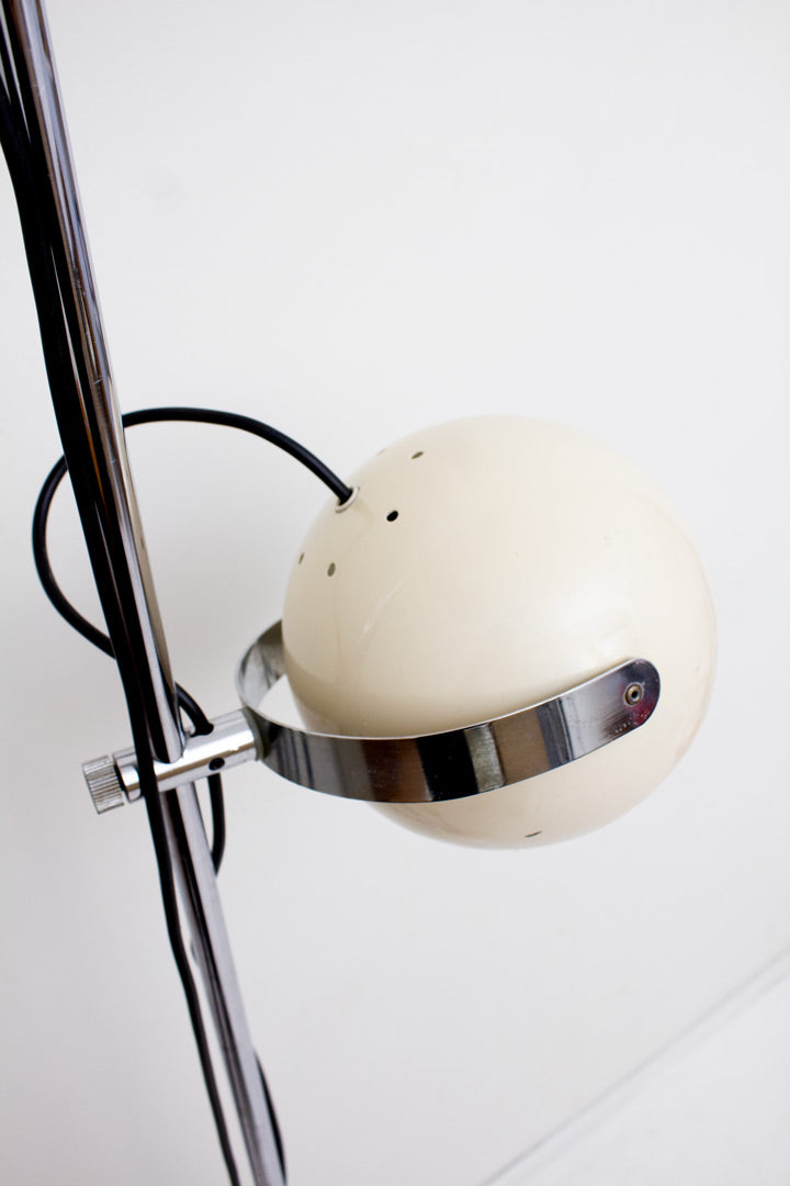 Vintage Anvia staand bollenlamp creme