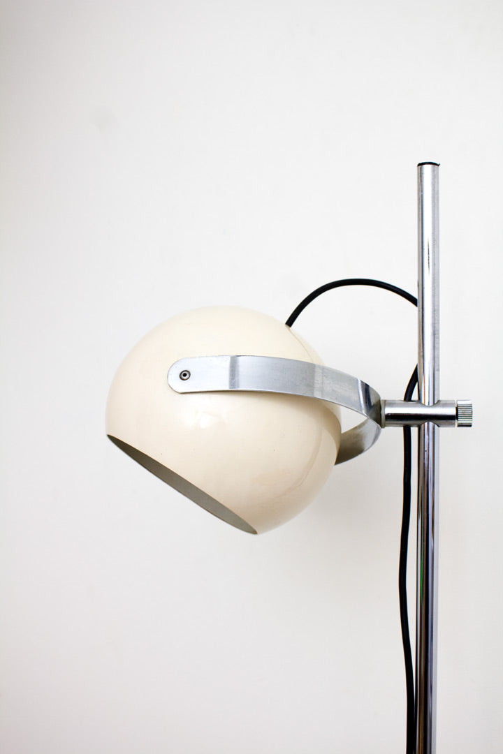 Vintage Anvia staand bollenlamp creme