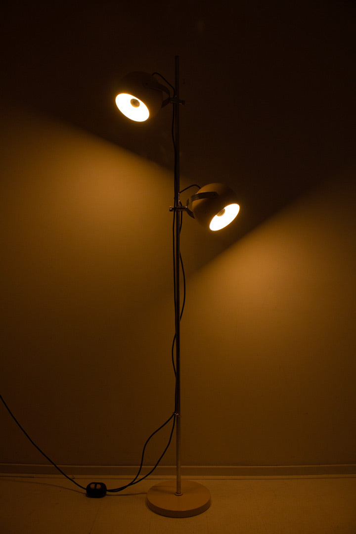 Vintage Anvia staand bollenlamp creme