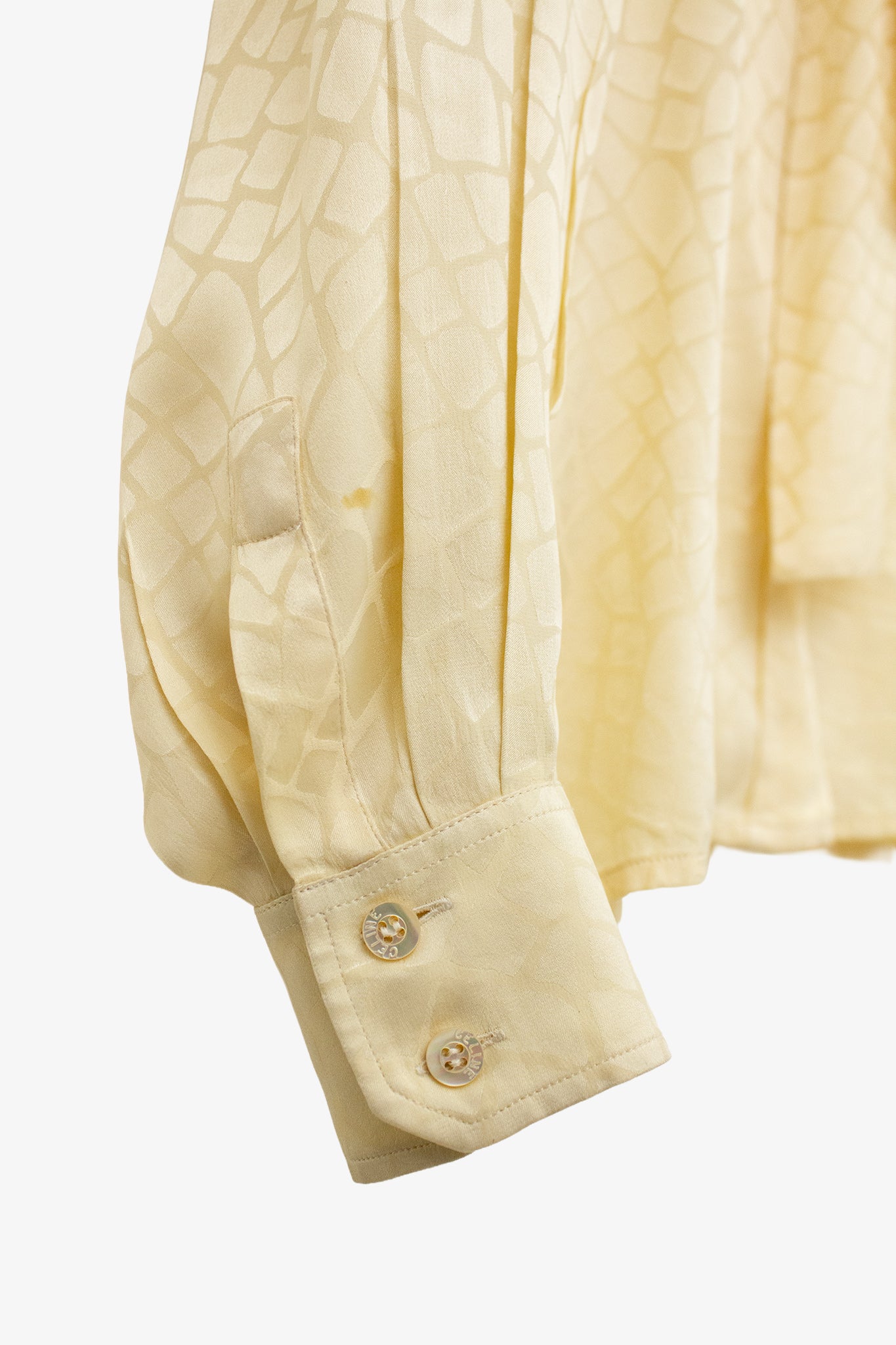 Vintage Celine Paris zijden blouse + sjaaltje