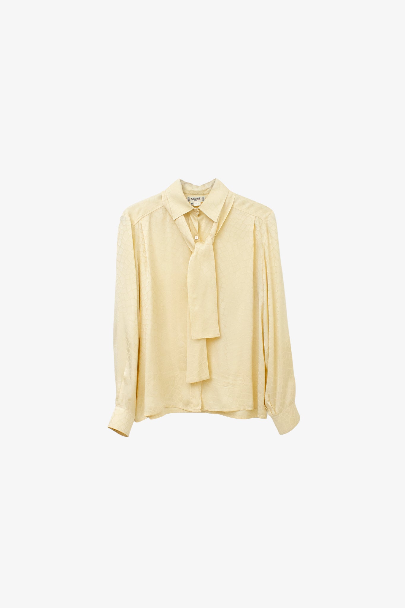 Vintage Celine Paris zijden blouse + sjaaltje