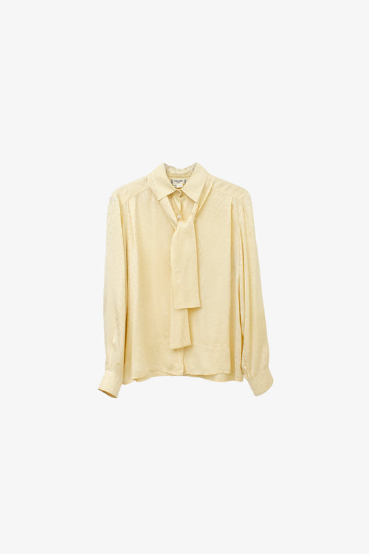 Vintage Celine Paris zijden blouse + sjaaltje
