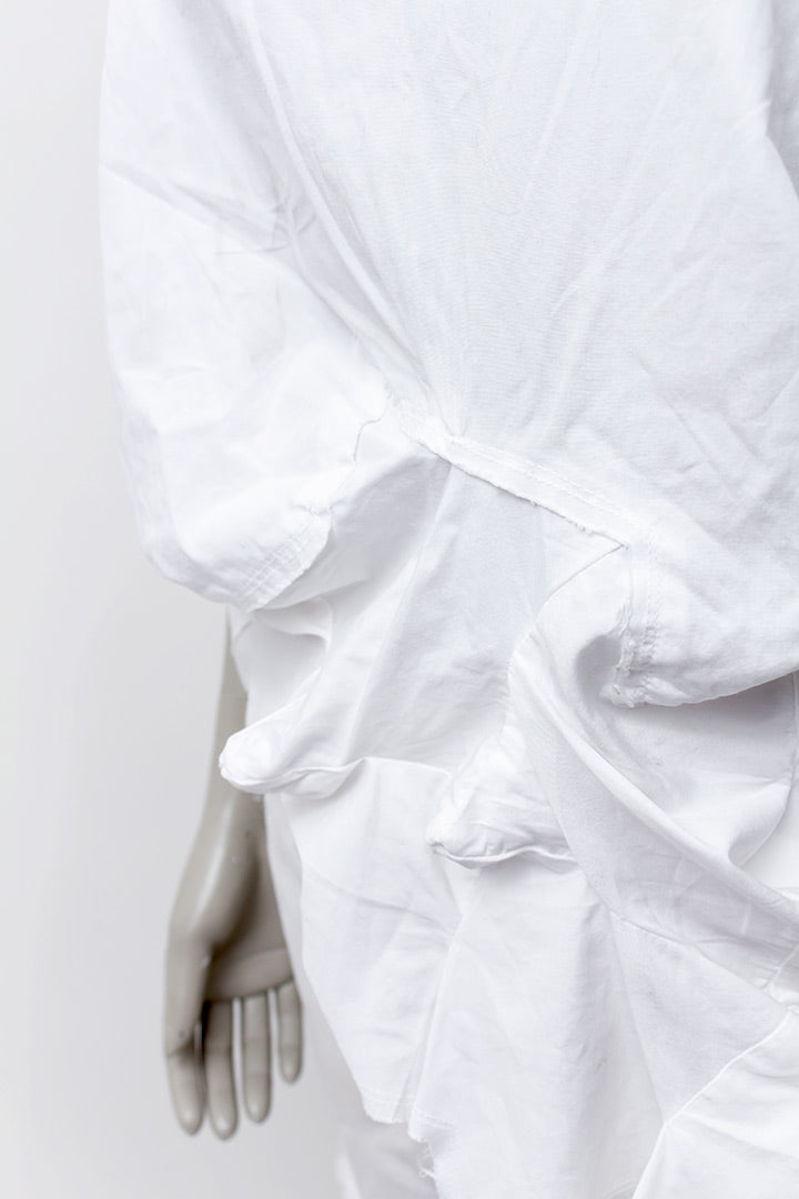 Vintage Comme des Garçons top van wit katoen met ingezette sterren