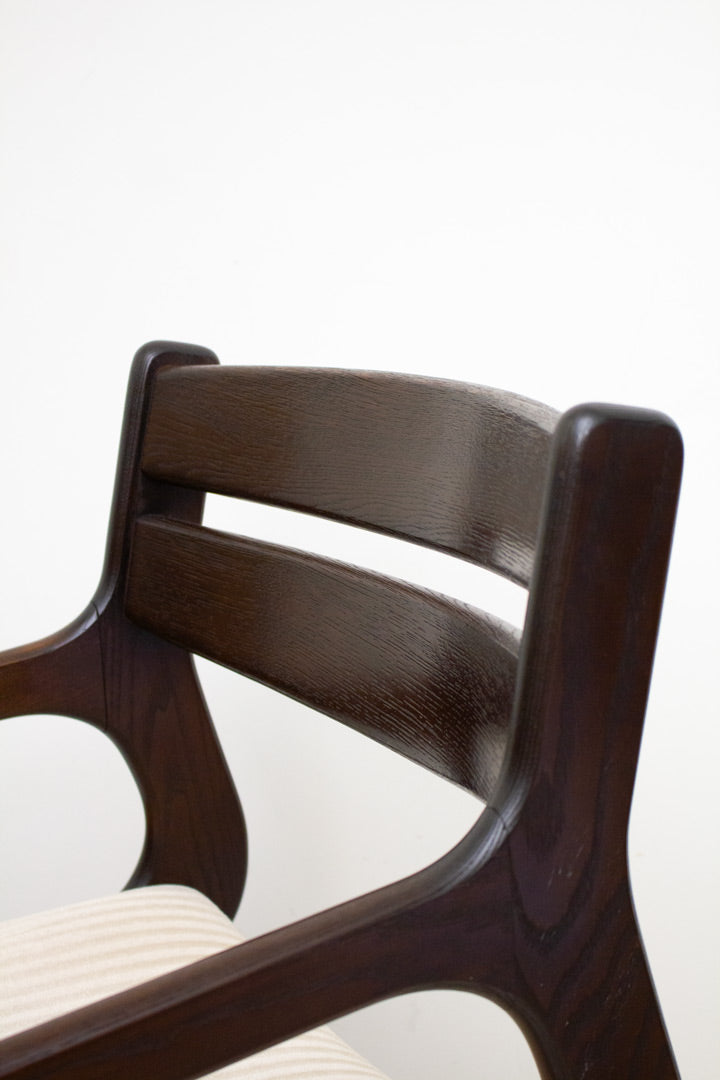 Vintage Deens design stoel Farstrup Møbler - wengé hout 