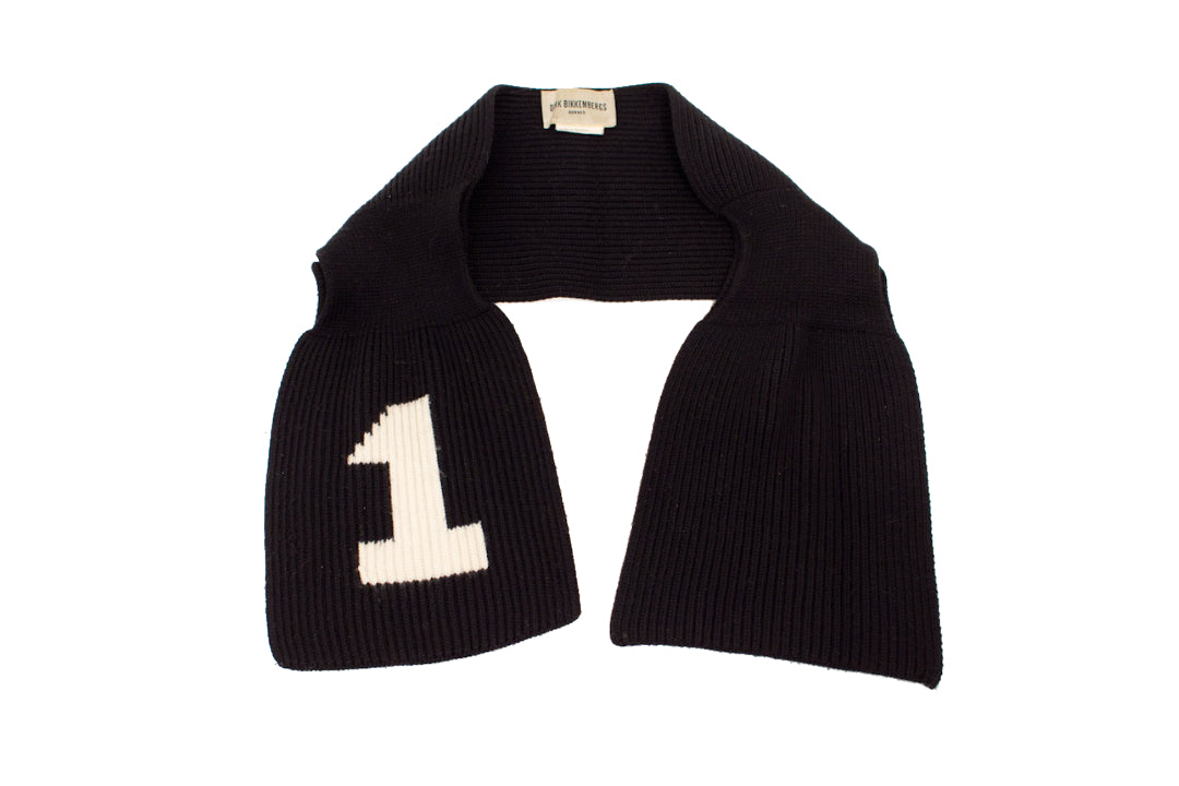 Vintage Dirk Bikkembergs gebreide heren shawl