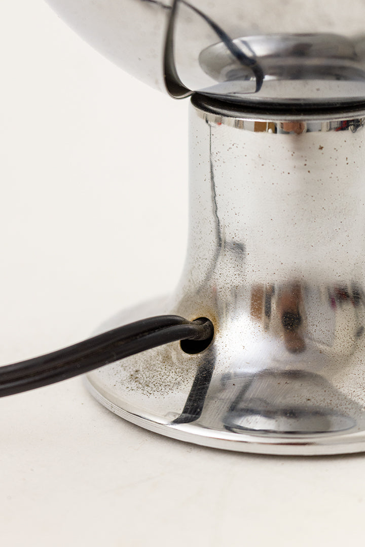 Vintage Egon Hillebrand Eclips lamp van verchroomd metaal