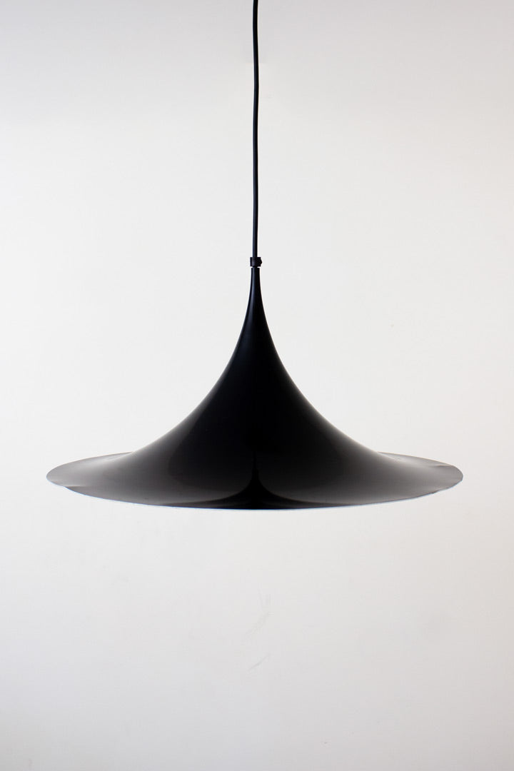 Vintage zwarte heksenhoed lamp Fog & Morup Semi