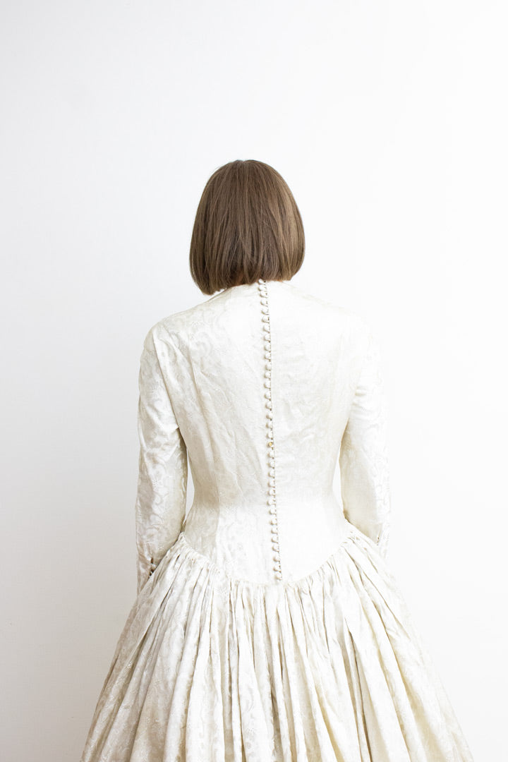 Vintage Frank Usher brocante bruidsjurk