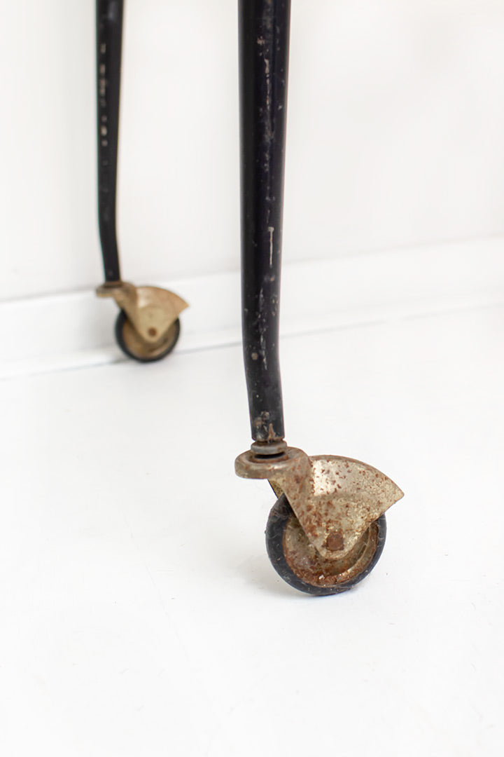 Vintage Franse twee-laags serveerwagen