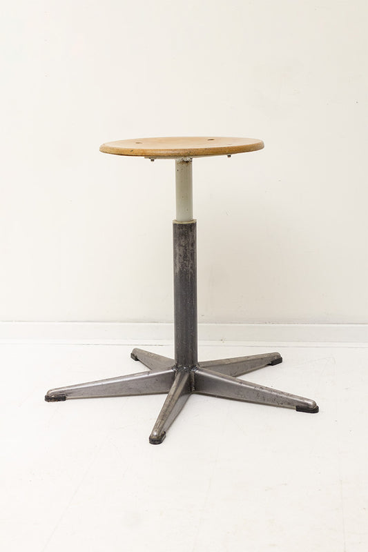 Vintage Friso Kramer verstelbare atelierkruk