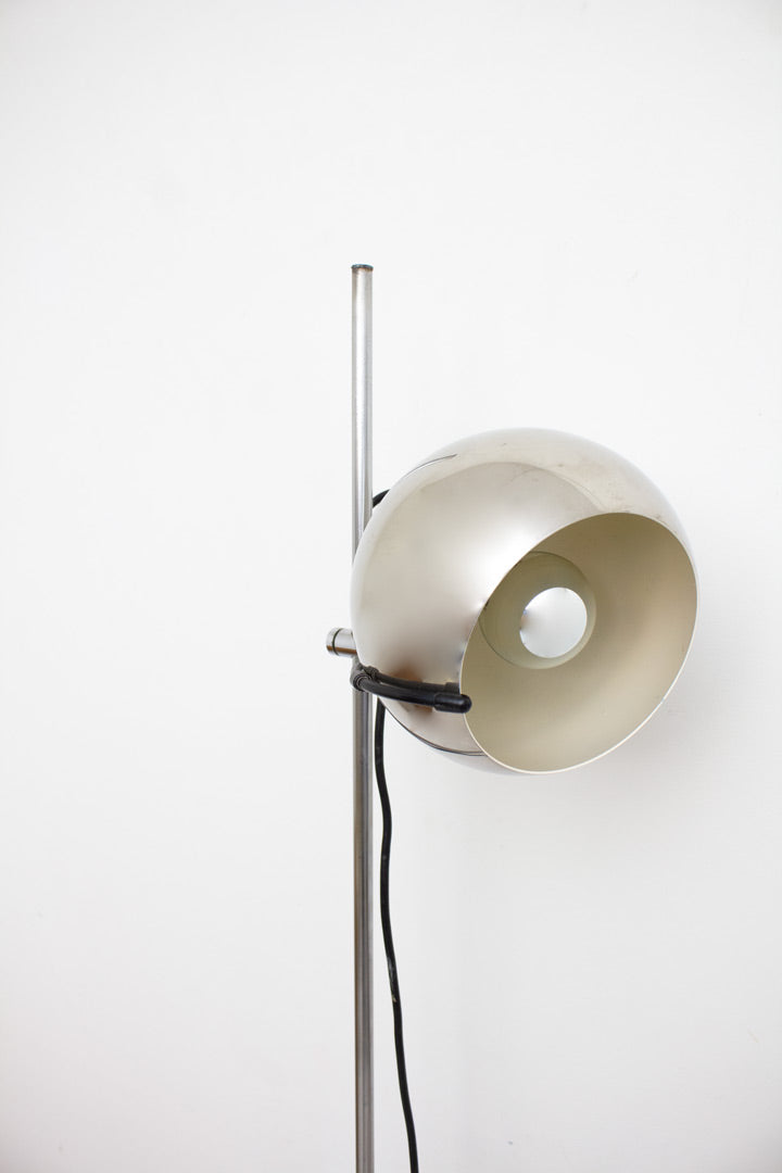 Vintage Gepo vloerlamp verchroomde bol