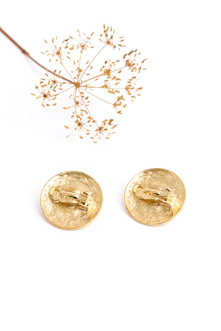 Vintage Givenchy oorbellen clip-on verguld