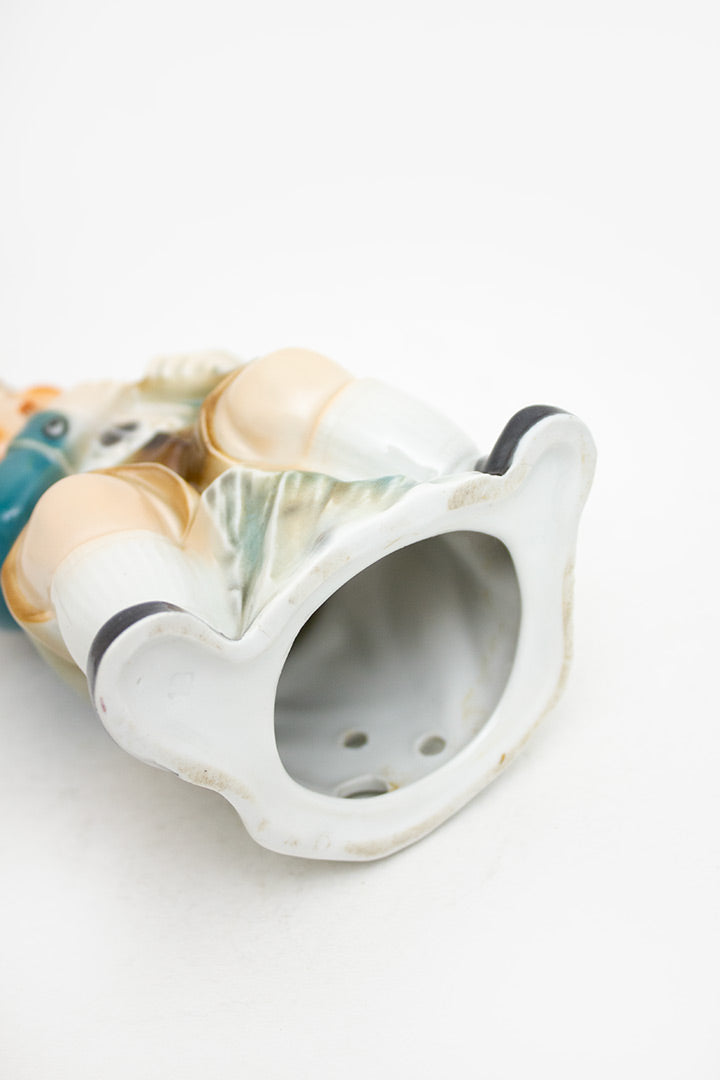 Vintage Goebel Hummel jongen met fluit en grappige blik