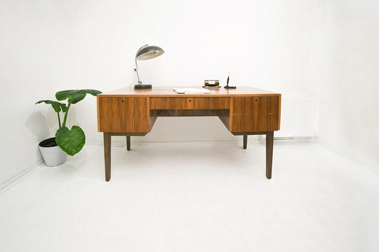 Vintage Grigat jaren 60 bureau met boekenplank