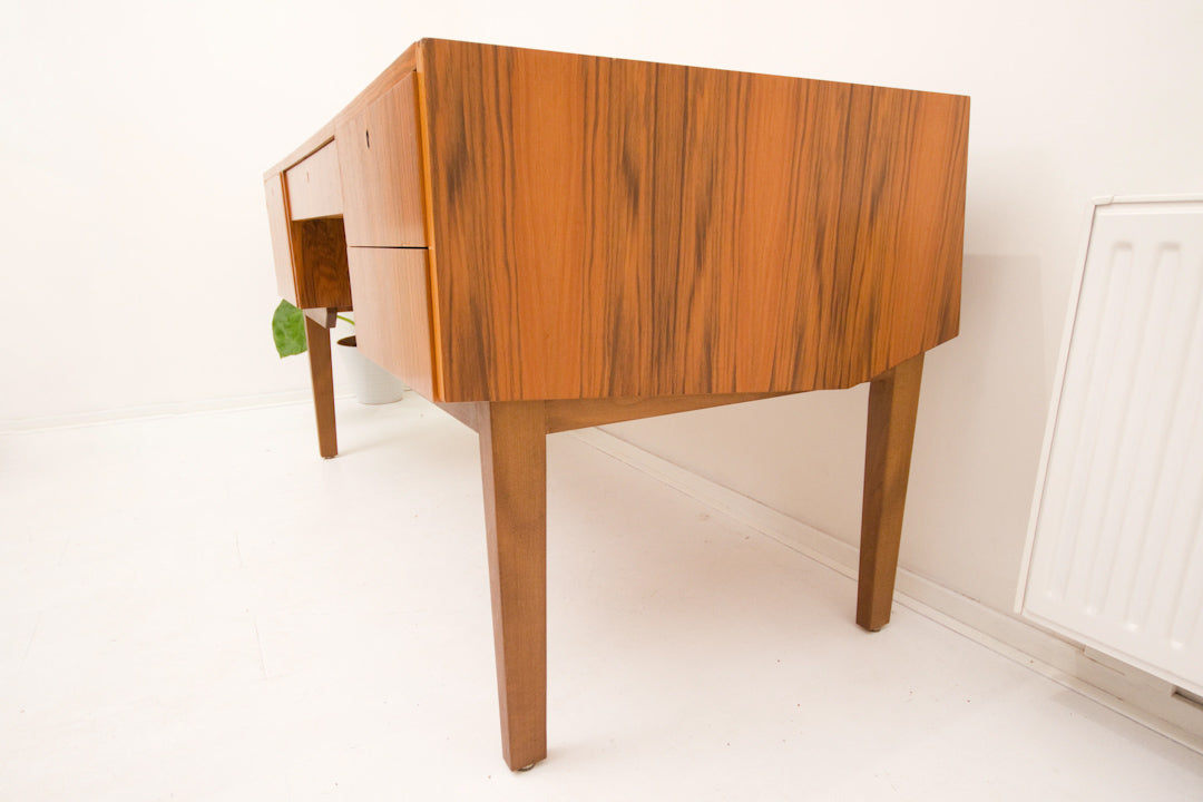 Vintage Grigat jaren 60 bureau met boekenplank