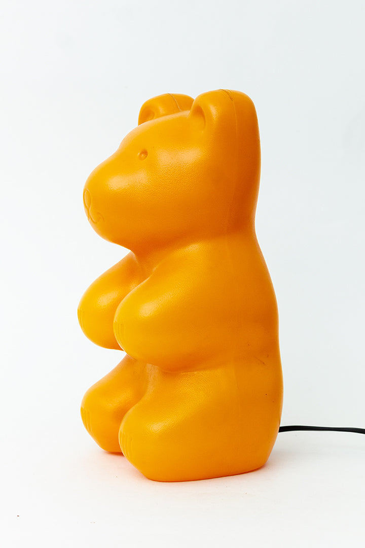 Vintage Heico jelly beer oranje tafellamp of wandlamp