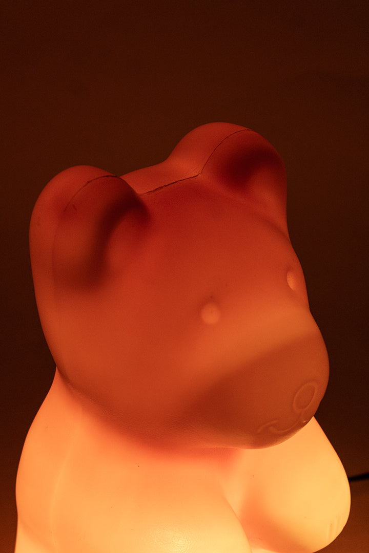 Vintage Heico jelly beer oranje tafellamp of wandlamp