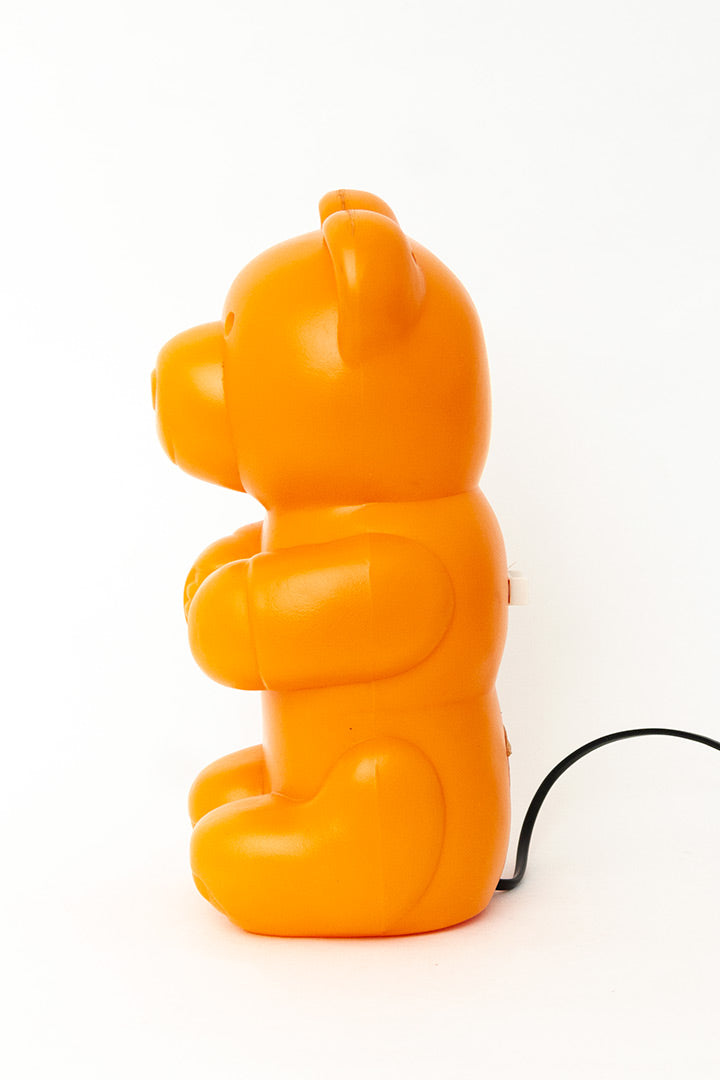 Vintage Heico jelly beer tafellamp/wandlamp oranje