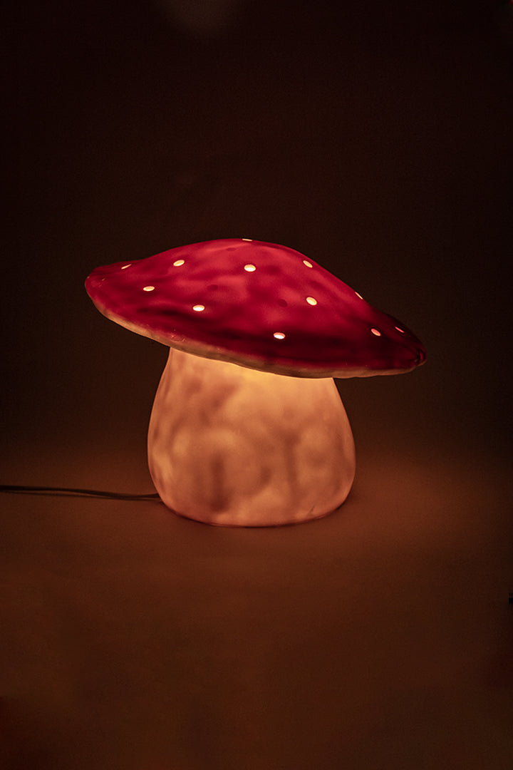 Vintage Heico paddestoel lamp vliegenzwam van kunststof