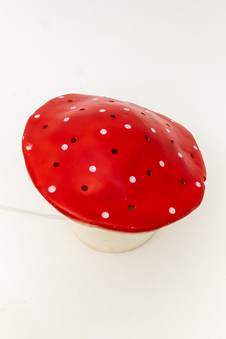 Vintage Heico paddestoel lamp vliegenzwam van kunststof