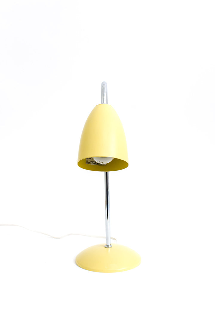Vintage Hema bureaulamp lichtgeel
