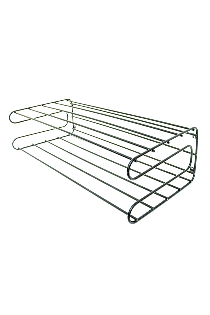 Vintage Ikea Frän zwarte draadstalen kapstok in Tomado Pilastro stijl