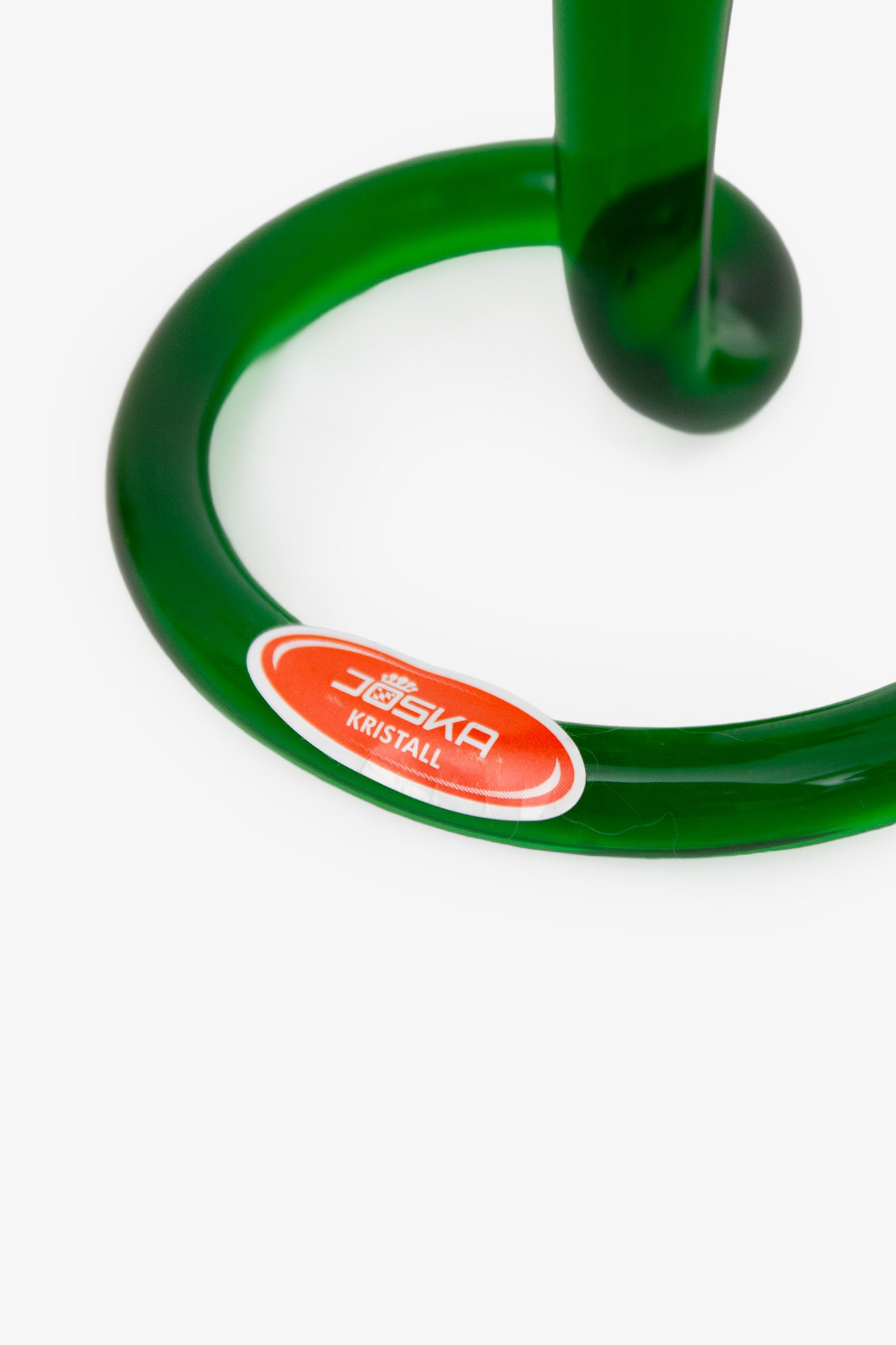 Vintage Joska glazen bloem kandelaar 