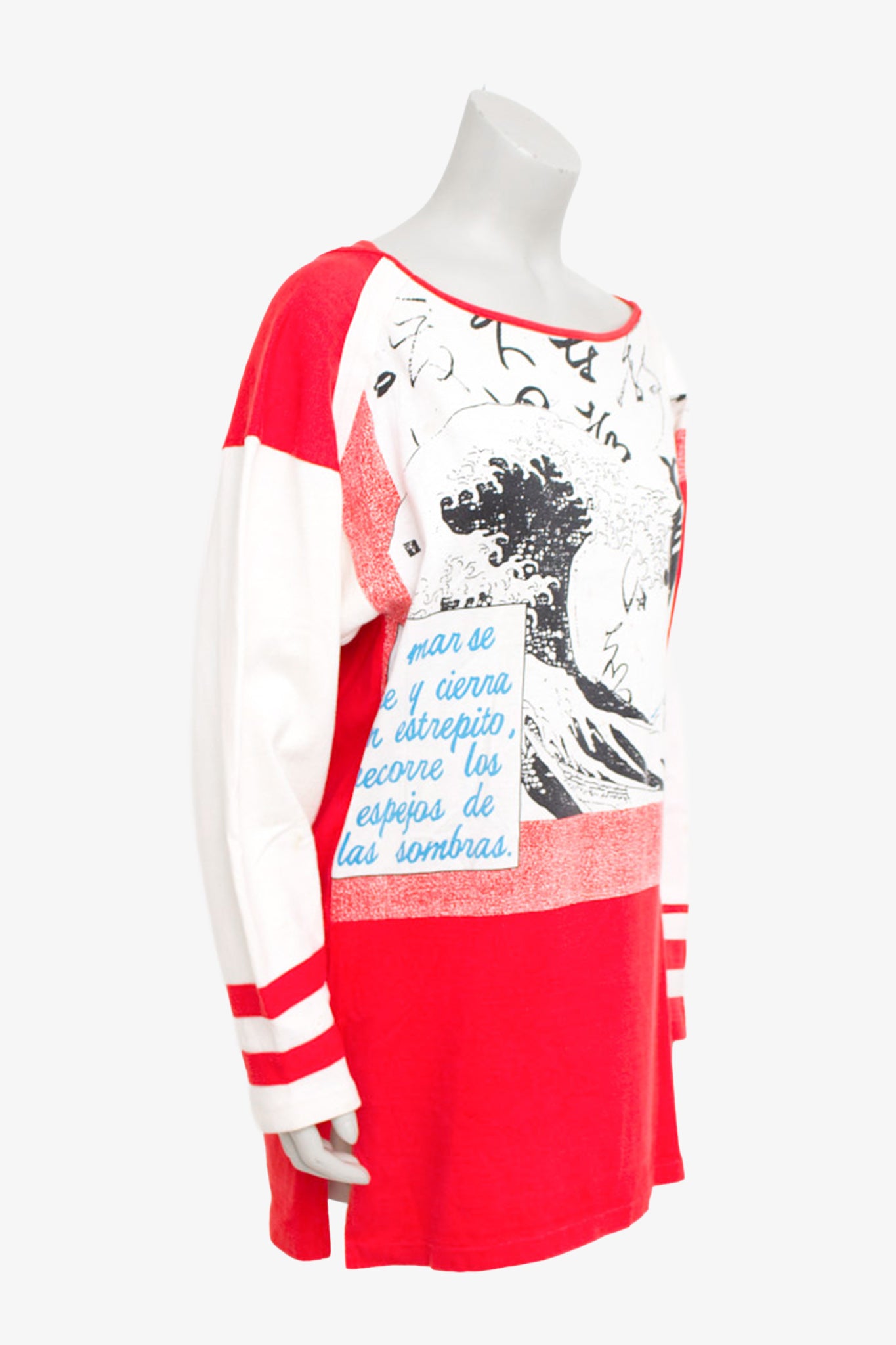 Vintage Kansai Yamamoto longsleeve met golven
