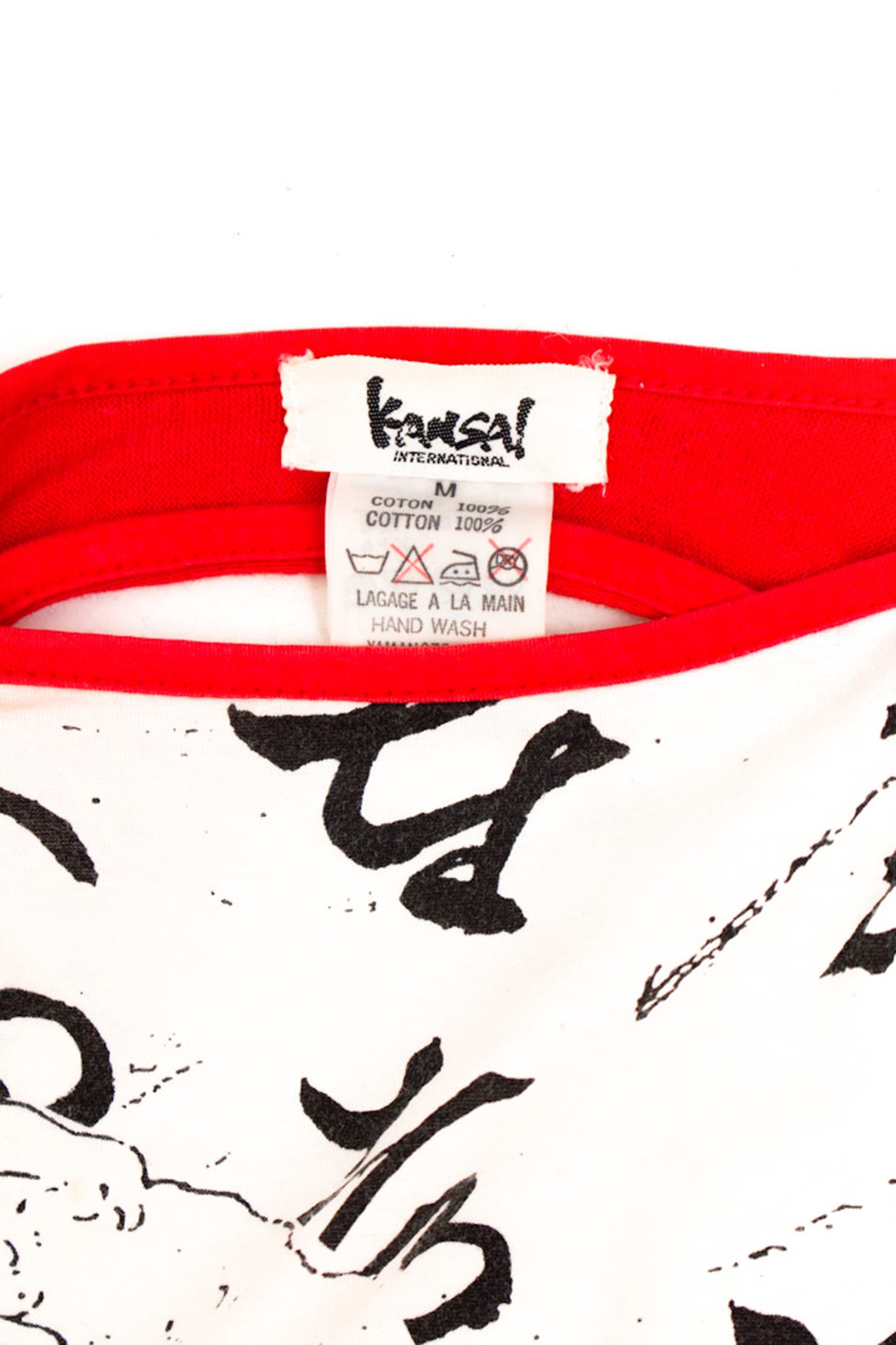 Vintage Kansai Yamamoto longsleeve met golven