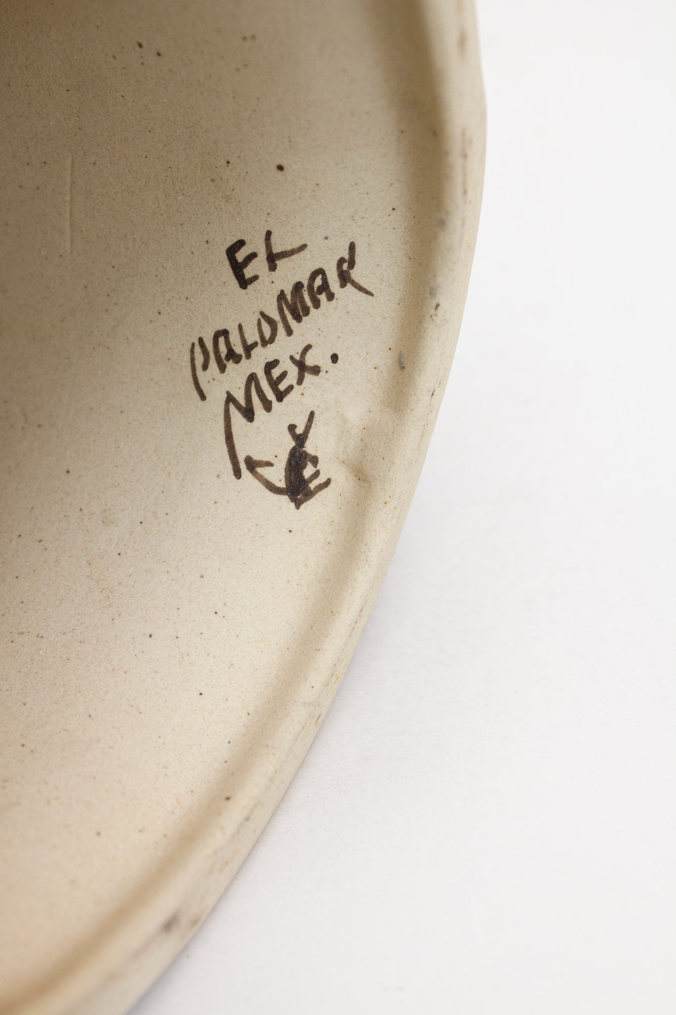 Vintage Mexicaanse handbeschilderde keramieken Tonalá El Palomar kandelaar