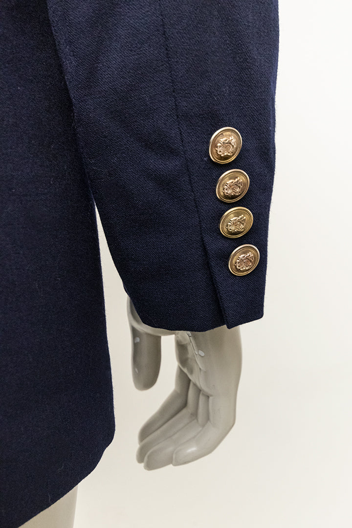 Vintage Ralph Lauren blazer van donkerblauw wol met logo