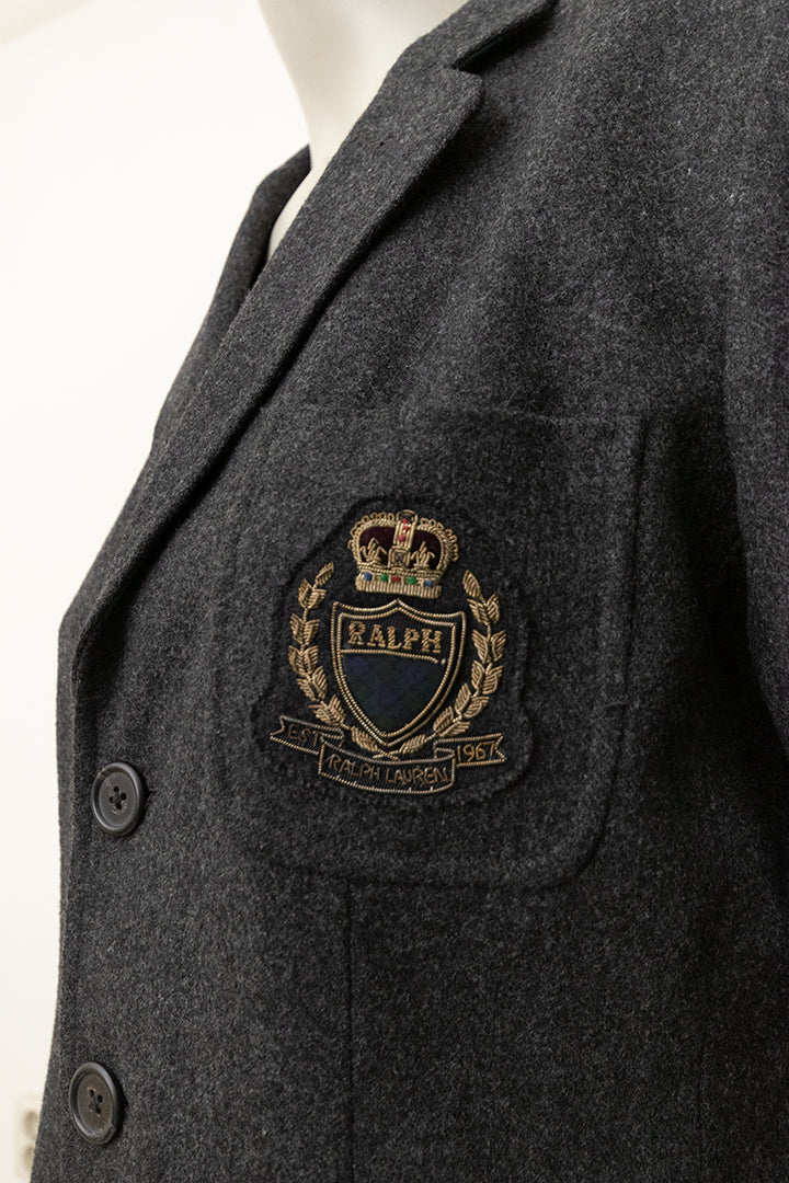 Vintage Ralph Lauren wolmix blazer grijs