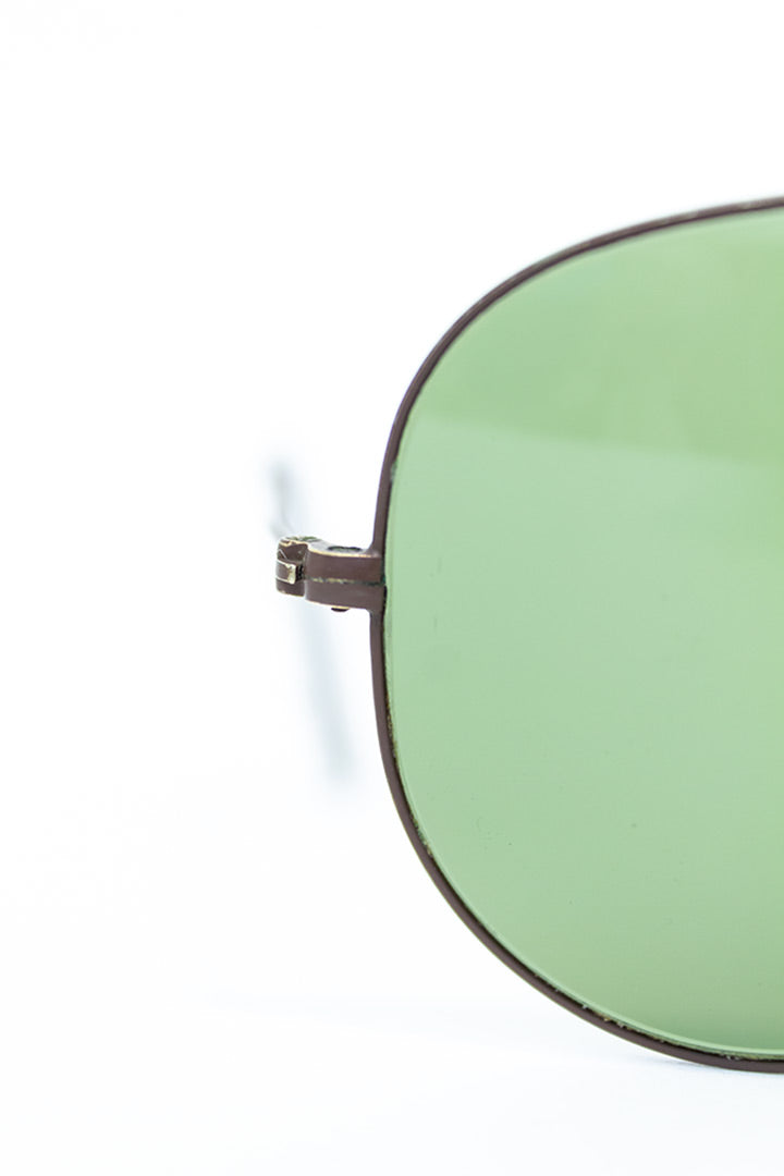Vintage Ray-Ban Aviator B&L 3025 zonnebril mat bruin met case