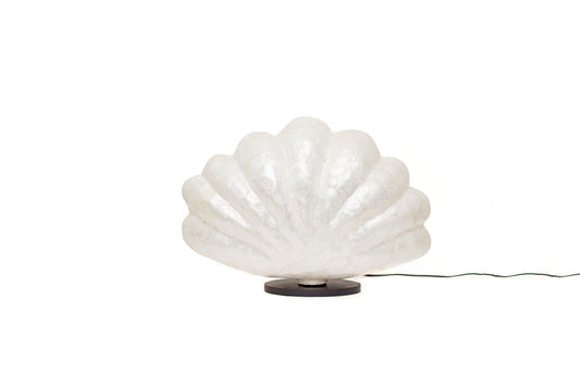 Vintage schelplamp parelmoer