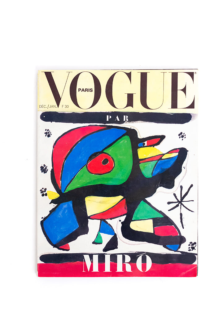 Vintage Vogue tijdschrift speciale editie Miro uit 1979