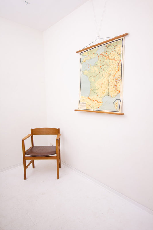 Vintage wandkaart Frankrijk