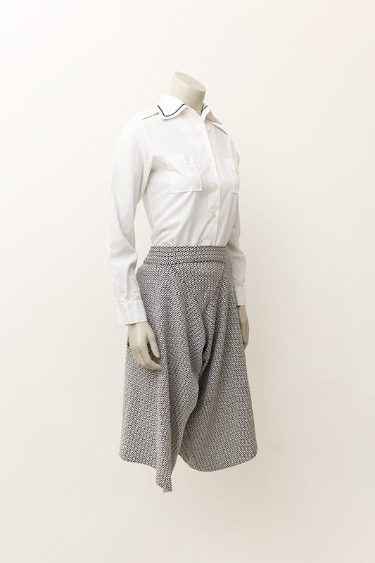Vintage Yohji Yamamoto zwarte/witte honingraat print short
