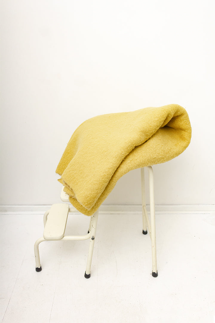 Vintage Zaalberg Holland wollen deken geel/beige