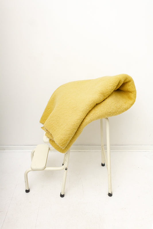 Vintage Zaalberg Holland wollen deken geel/beige